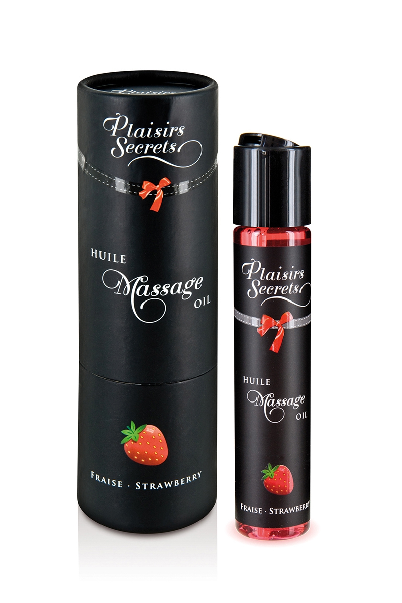 Huile de massage gourmande – Fraise