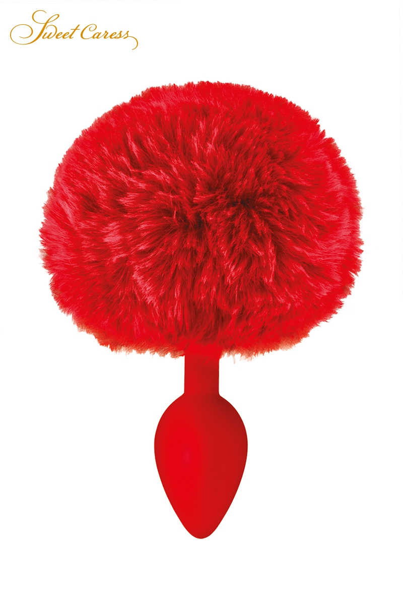 Plug queue de lapin – rouge Plug queue de lapin – rouge