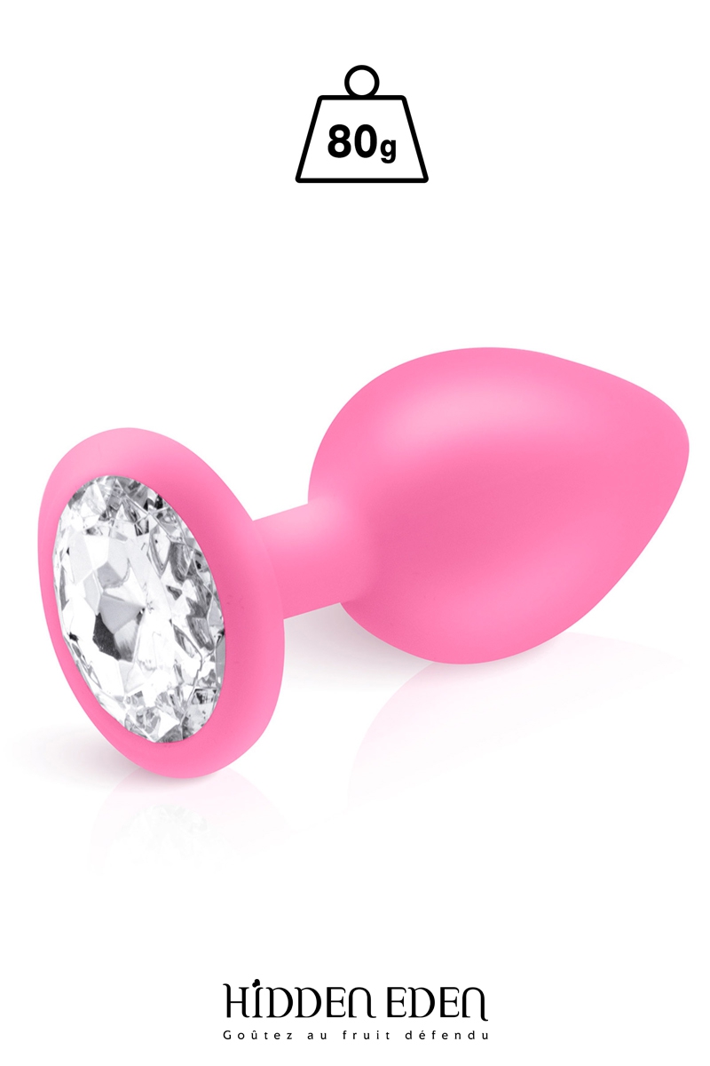 Plug bijou silicone rose L – Hidden Eden Plug bijou silicone rose L – Hidden Eden