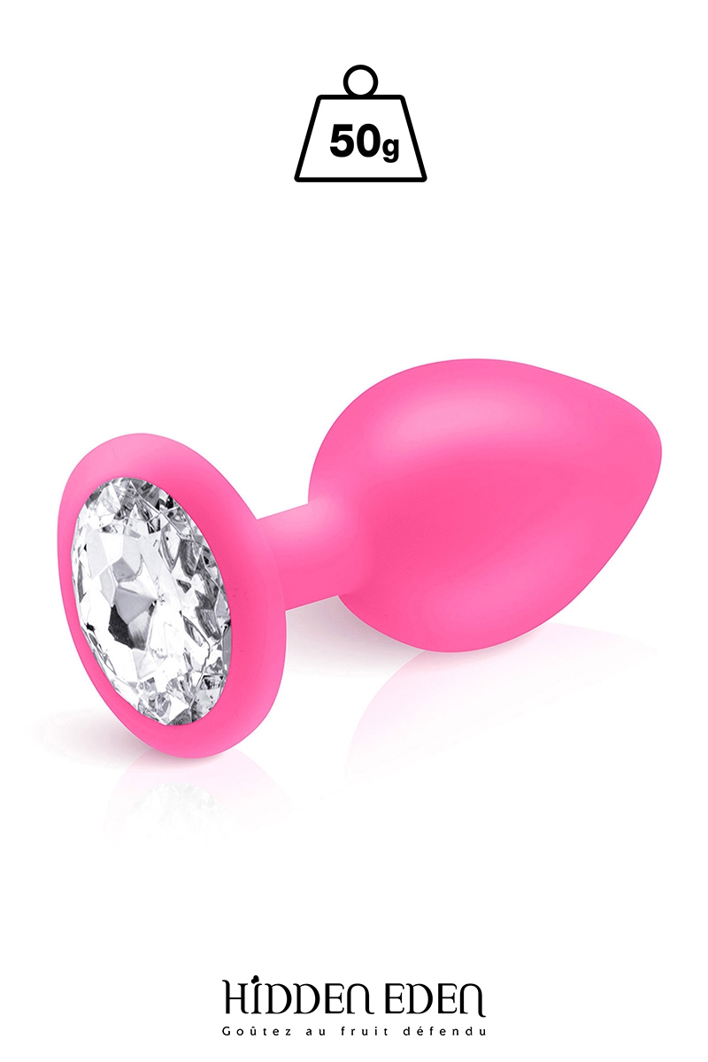 Plug bijou silicone rose M – Hidden Eden Plug bijou silicone rose M – Hidden Eden
