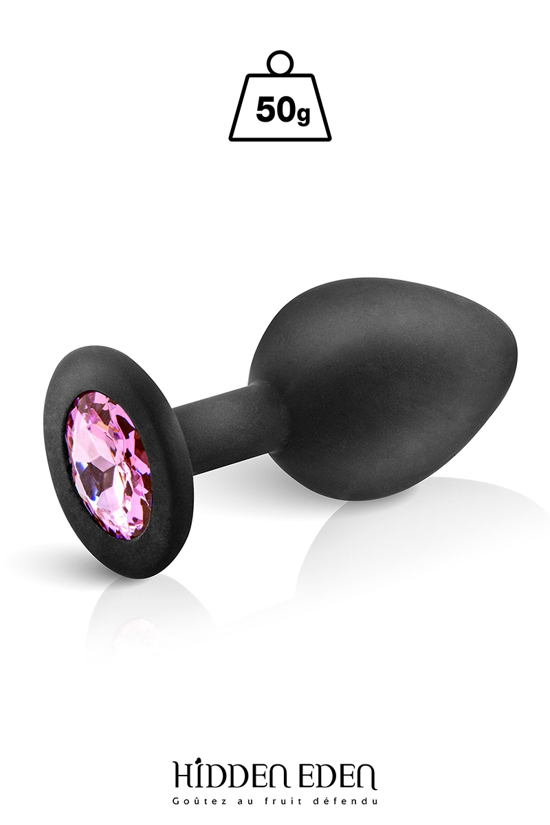 Plug bijou silicone noir M – Hidden Eden
