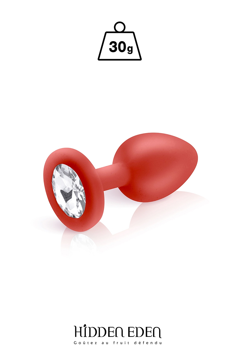 Plug bijou silicone rouge S – Hidden Eden Plug bijou silicone rouge S – Hidden Eden