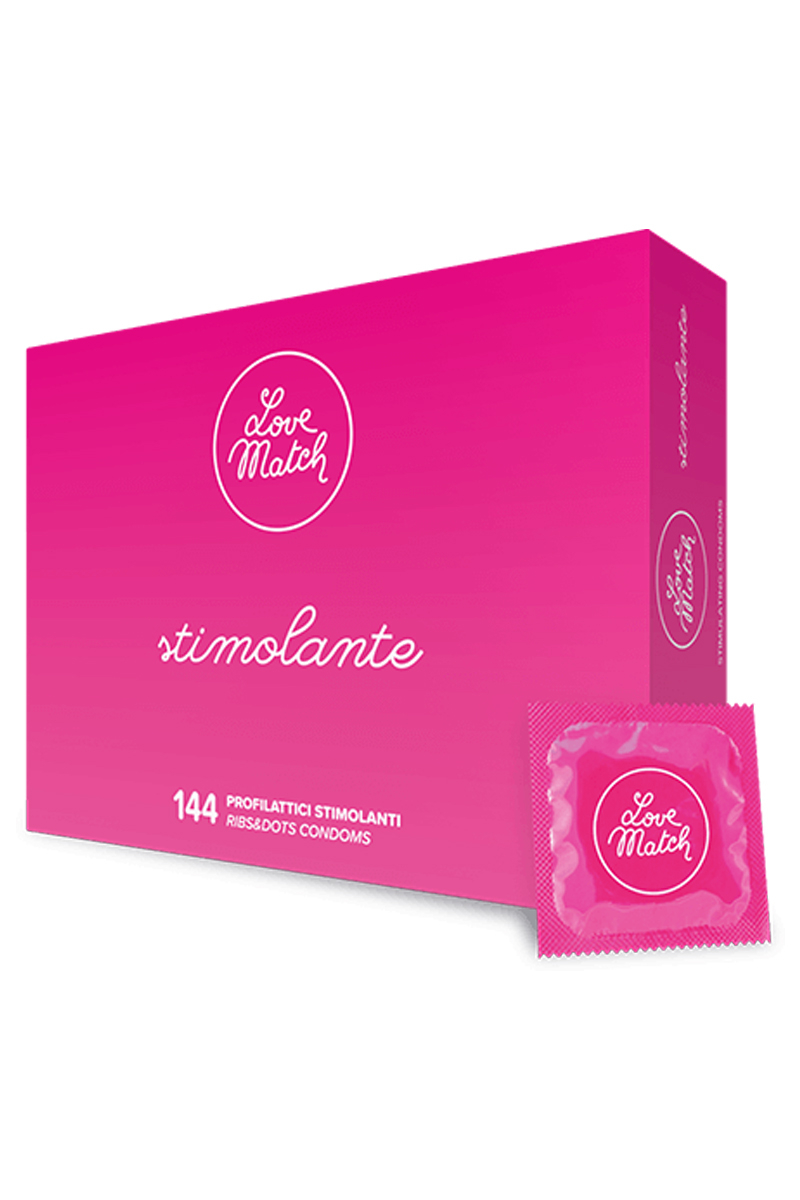 144 Préservatifs texturés Love Match 144 Préservatifs texturés Love Match