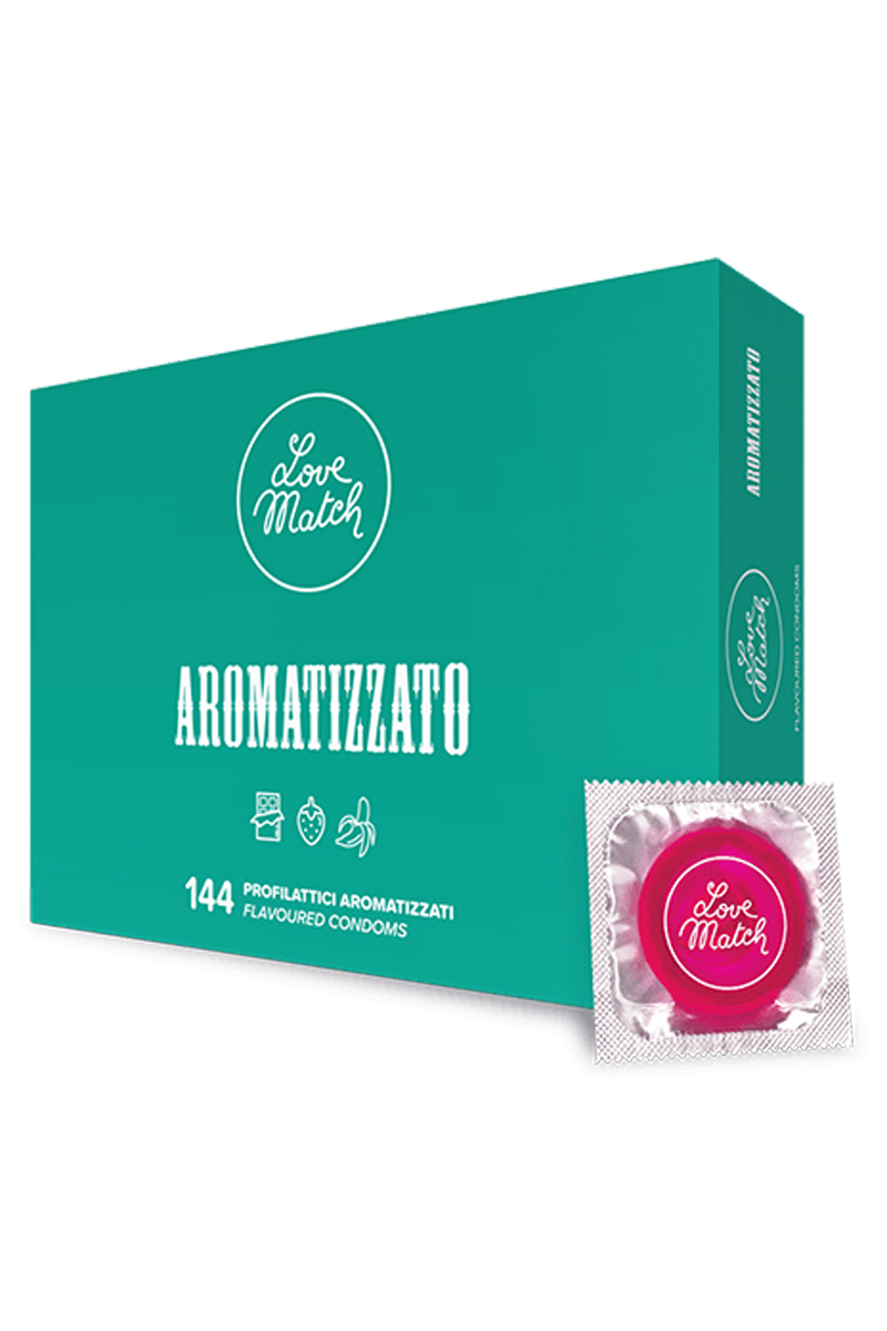 144 préservatifs aromatisés Love Match 144 préservatifs aromatisés Love Match