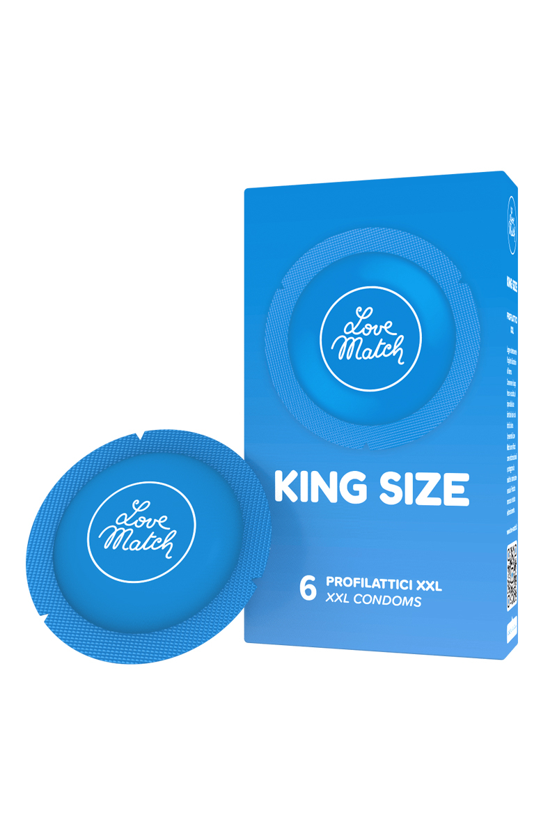 6 Préservatifs King size Love Match 6 Préservatifs King size Love Match