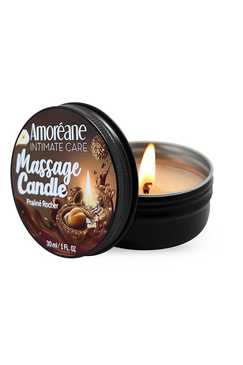 Bougie de massage Rocher Praliné – Amoreane