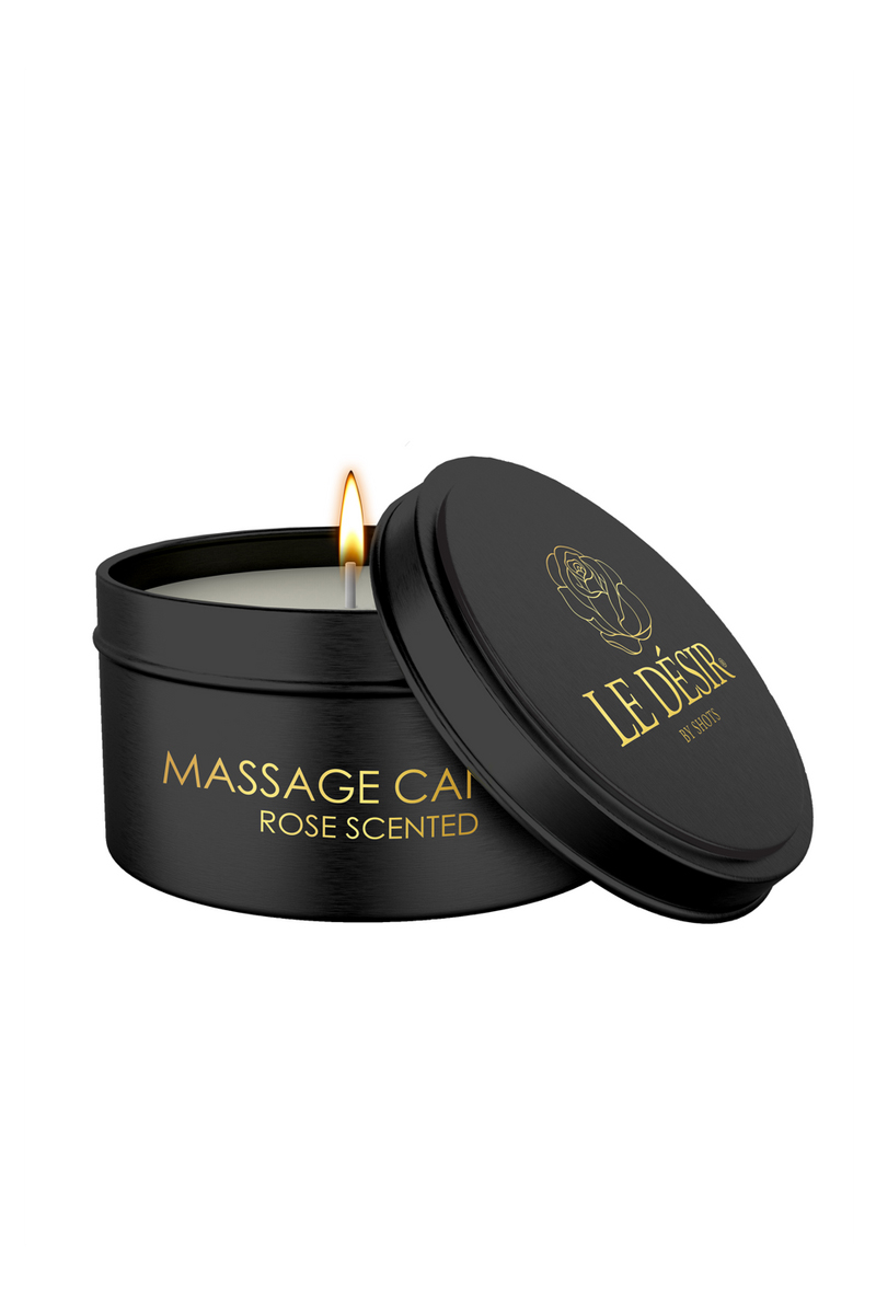 Bougie de massage érotique rose 100g – Le Désir