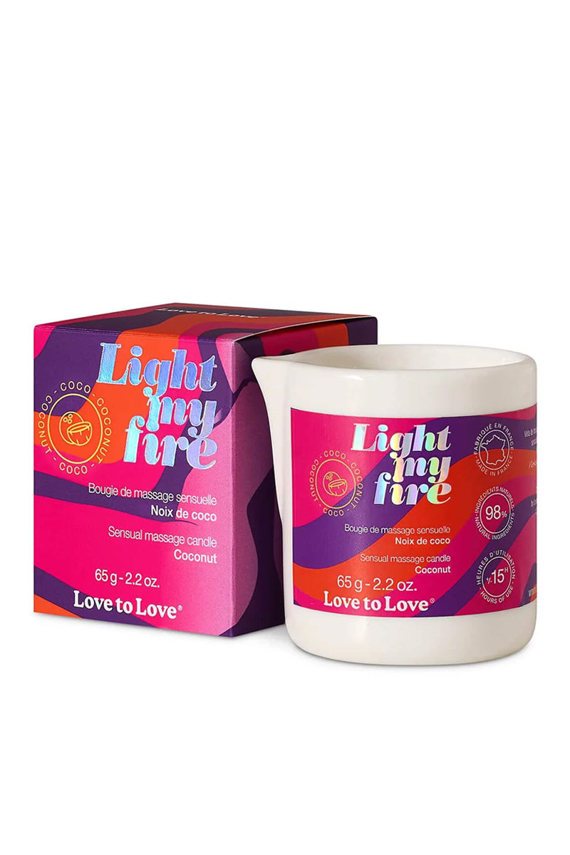 Bougie de massage Noix de coco – Love to Love