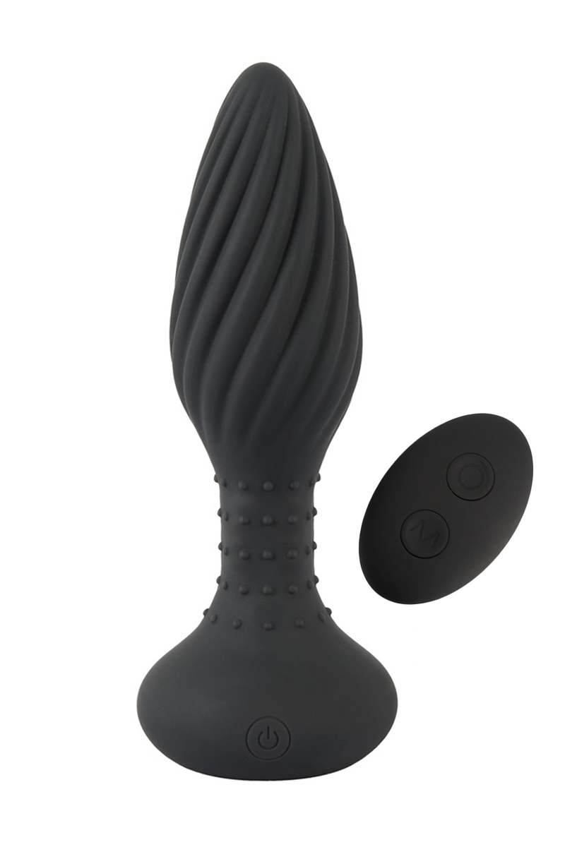 Plug anal vibrant et rotatif télécommandé – Anos