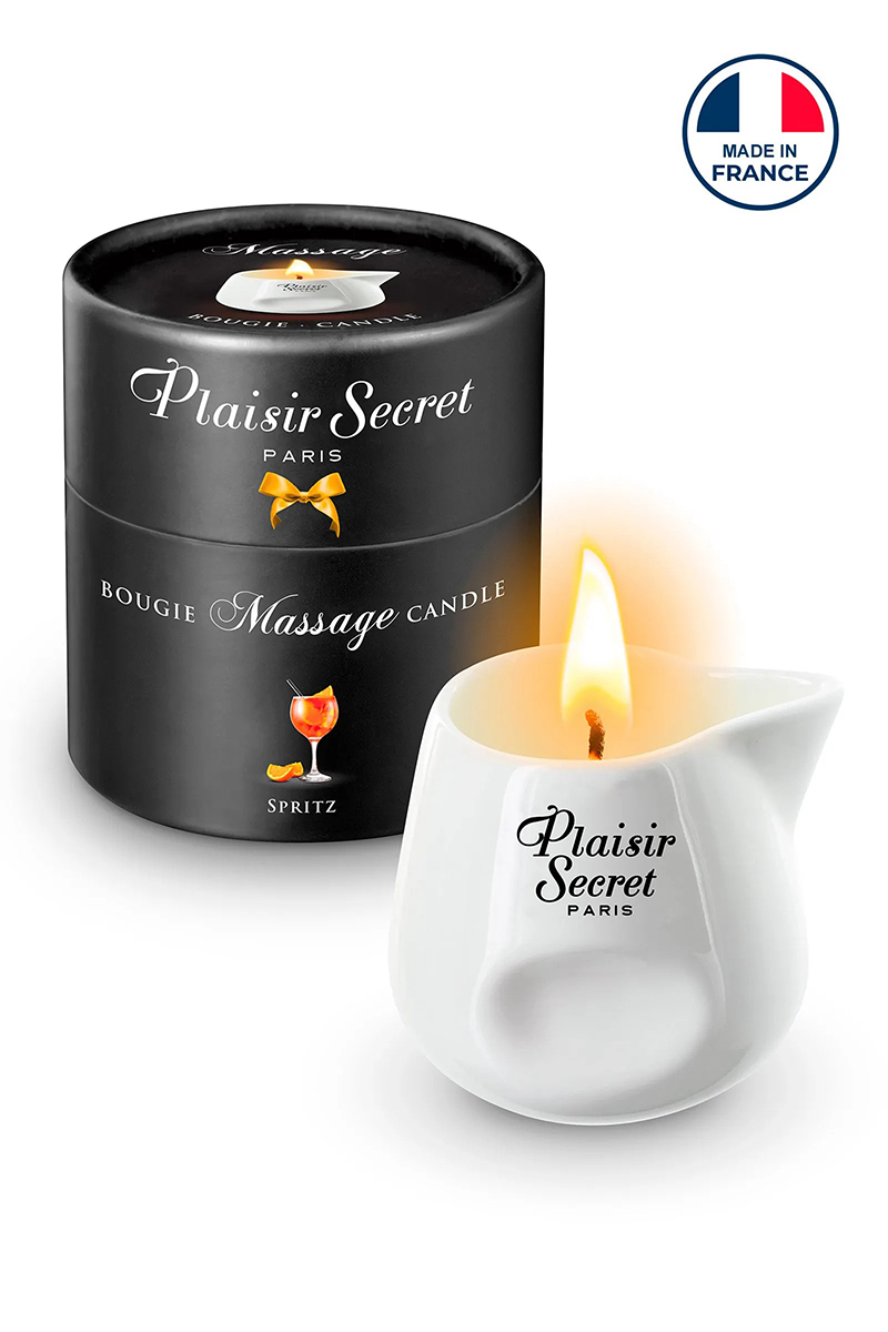 Bougie de massage gourmande Spritz – Plaisir secret