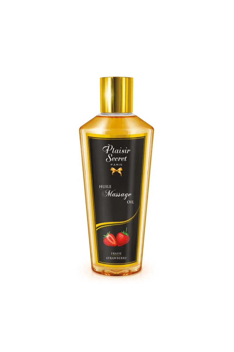 Huile de massage fraise 30ml – Plaisir Secret