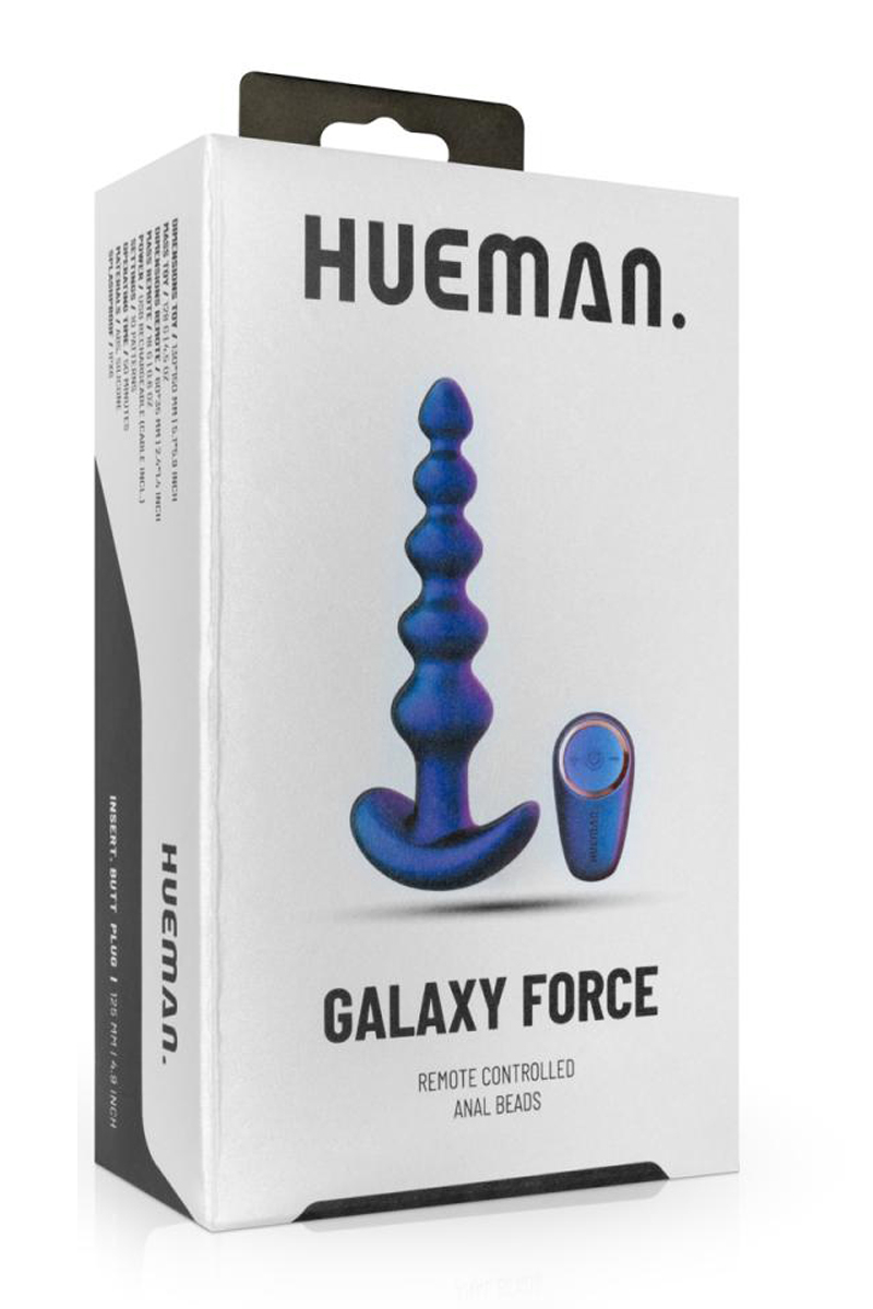 Plug anal vibrant télécommandé Galaxy Force - Hueman – Image 4